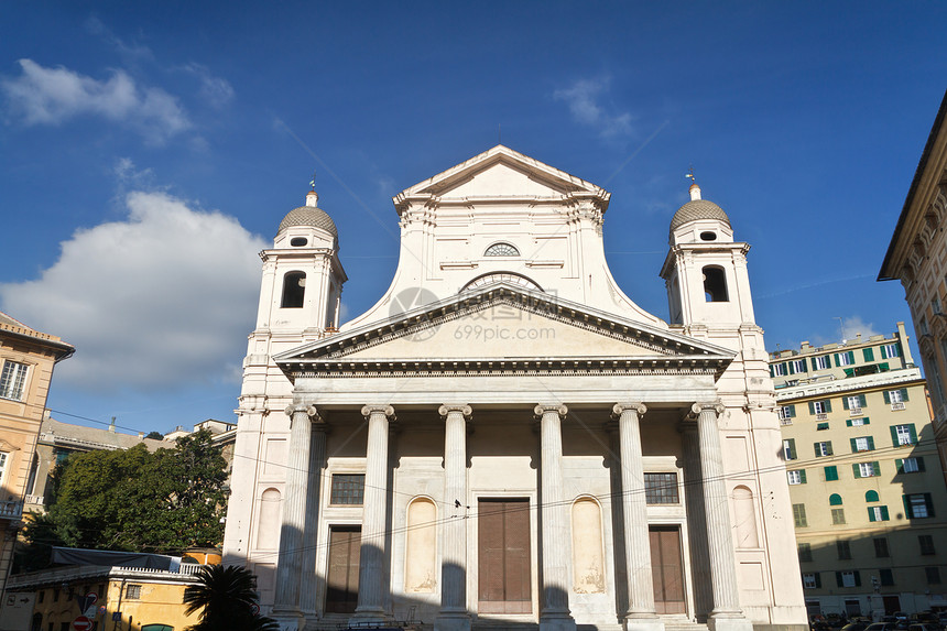 热诺瓦的Annunziata教堂地标城市旅游建筑学纪念碑风格建筑旅行古董历史性图片