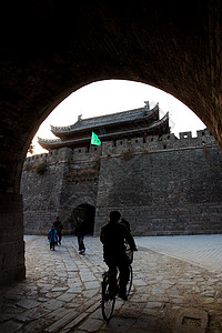 建设 中国建设城墙旅行工程城门城堡建筑文化遗产文化历史背景图片