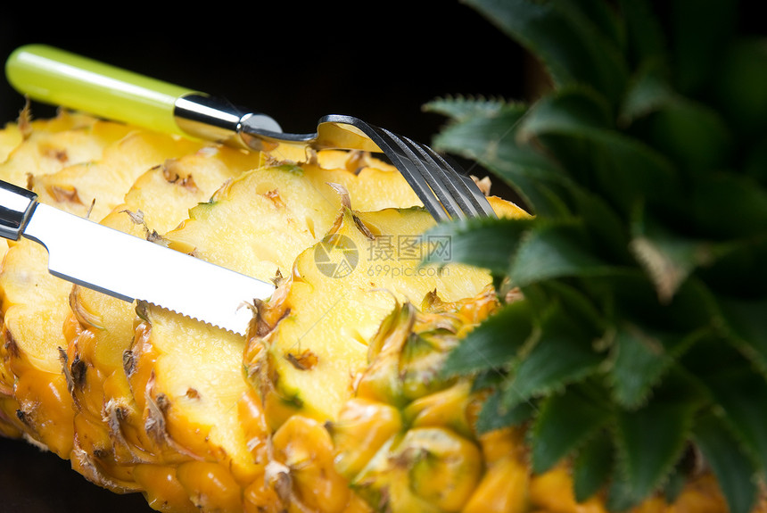 菠萝水果美食饮食小吃植物橙子食物盘子养分热带图片