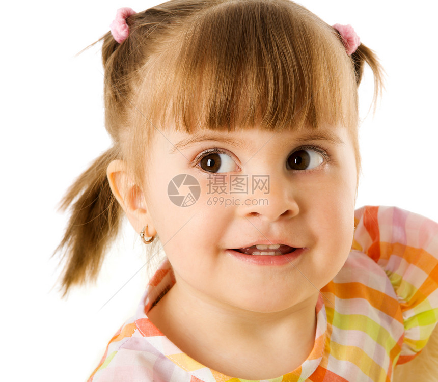 女孩肖像女儿女孩们孩子金发好奇心婴儿白色乐趣喜悦童年图片