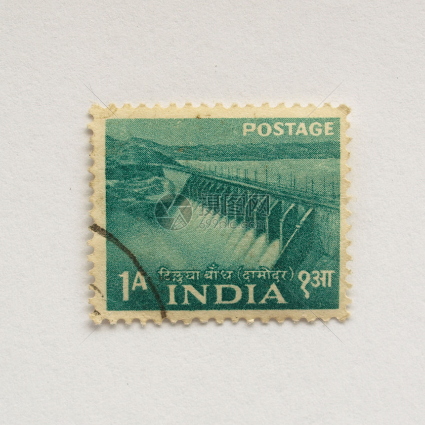 印度邮票信封邮政邮资邮件仪表空邮橡皮船运图片
