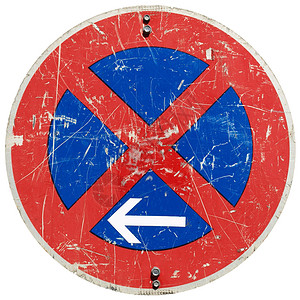 无停车标志运输驾驶红色蓝色白色背景图片