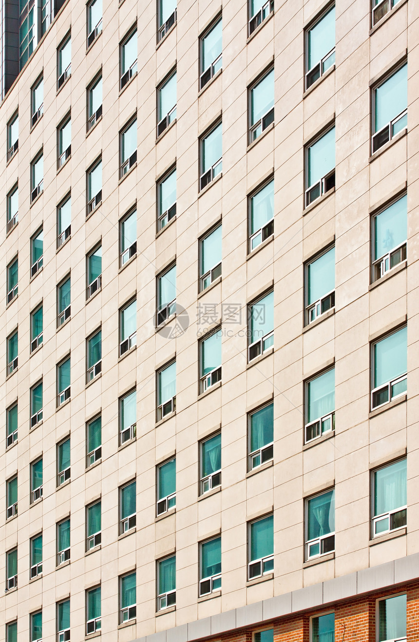 公寓楼建筑校园控制板外观工程建筑学失真窗户蓝色结构图片