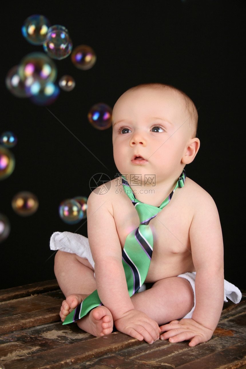 婴儿泡泡尿布黑色儿子气泡男生男性工作室领带青年条纹图片