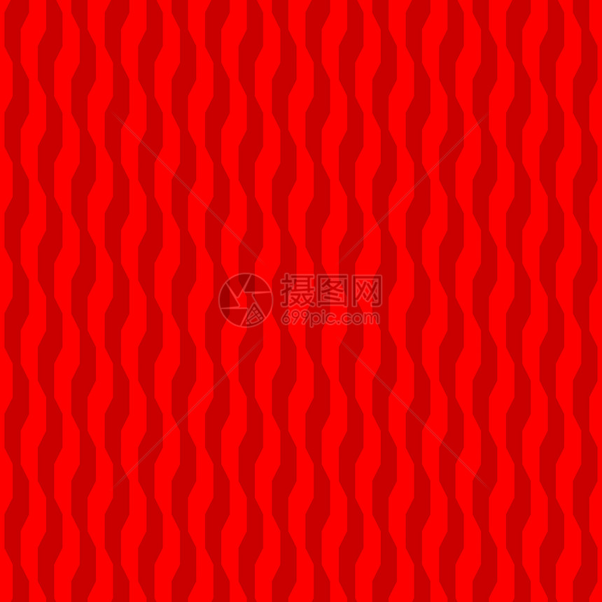 红几何模式艺术丝带波浪状装饰墙纸纺织品织物风格线条插图图片