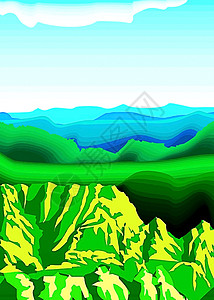 向量 风景相片天空照片插图免费山脉背景图片