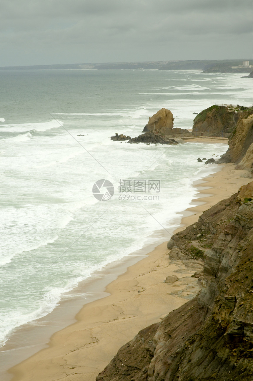 落岩海岸旅行岩石海洋支撑海浪边缘海岸线悬崖海滩天气图片