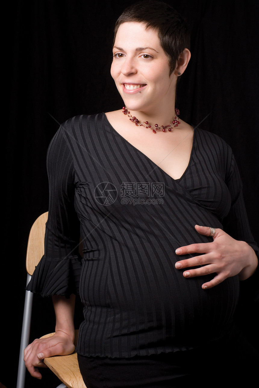孕妇木乃伊腹部母亲怀孕家庭母性女士珠宝冲孔女性图片