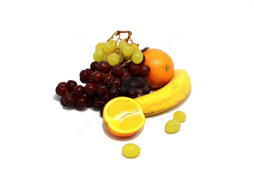 与世隔绝的热带水果异国香蕉食物甜点情调早餐维生素矿物质橙子果汁图片
