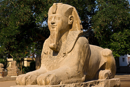 阿努比斯Sphinx 斯芬克斯牧师雕塑艺术避难所旅行旅游游客首都狮身废墟背景
