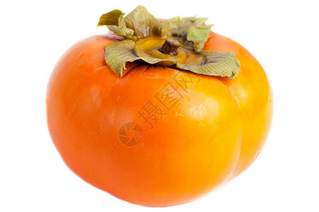 Persimmon 双环西蒙橙子柿子白色食物水果背景图片