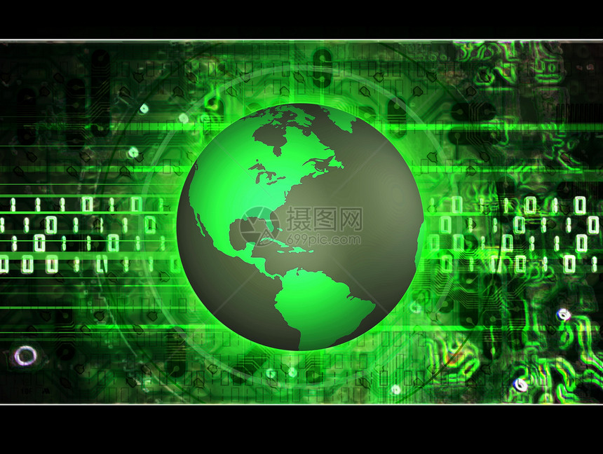 地球技术插图互联网网络艺术品数字行星绿色电子商业全球图片