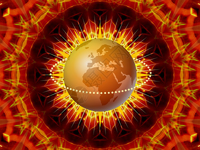 抽象地球红色插图全球行星橙子国家世界星星背景图片