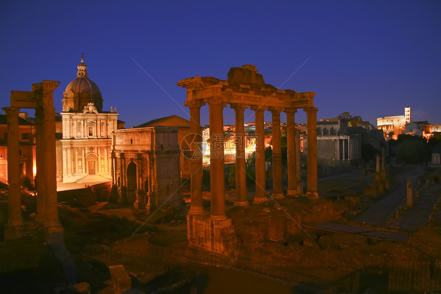 古罗马文化古董建筑学帝国柱子考古学圆圈旅行历史性天空图片