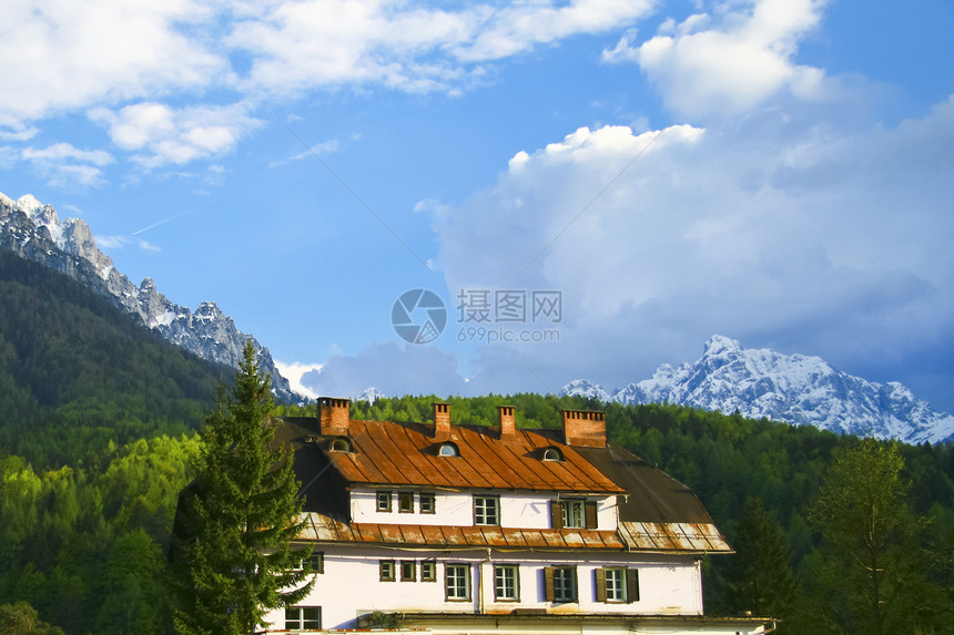 斯洛文尼亚阿尔卑斯山农村旅馆图片