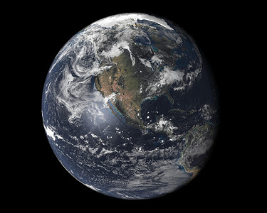 地球行星勘探探索生态气候蓝色背景图片