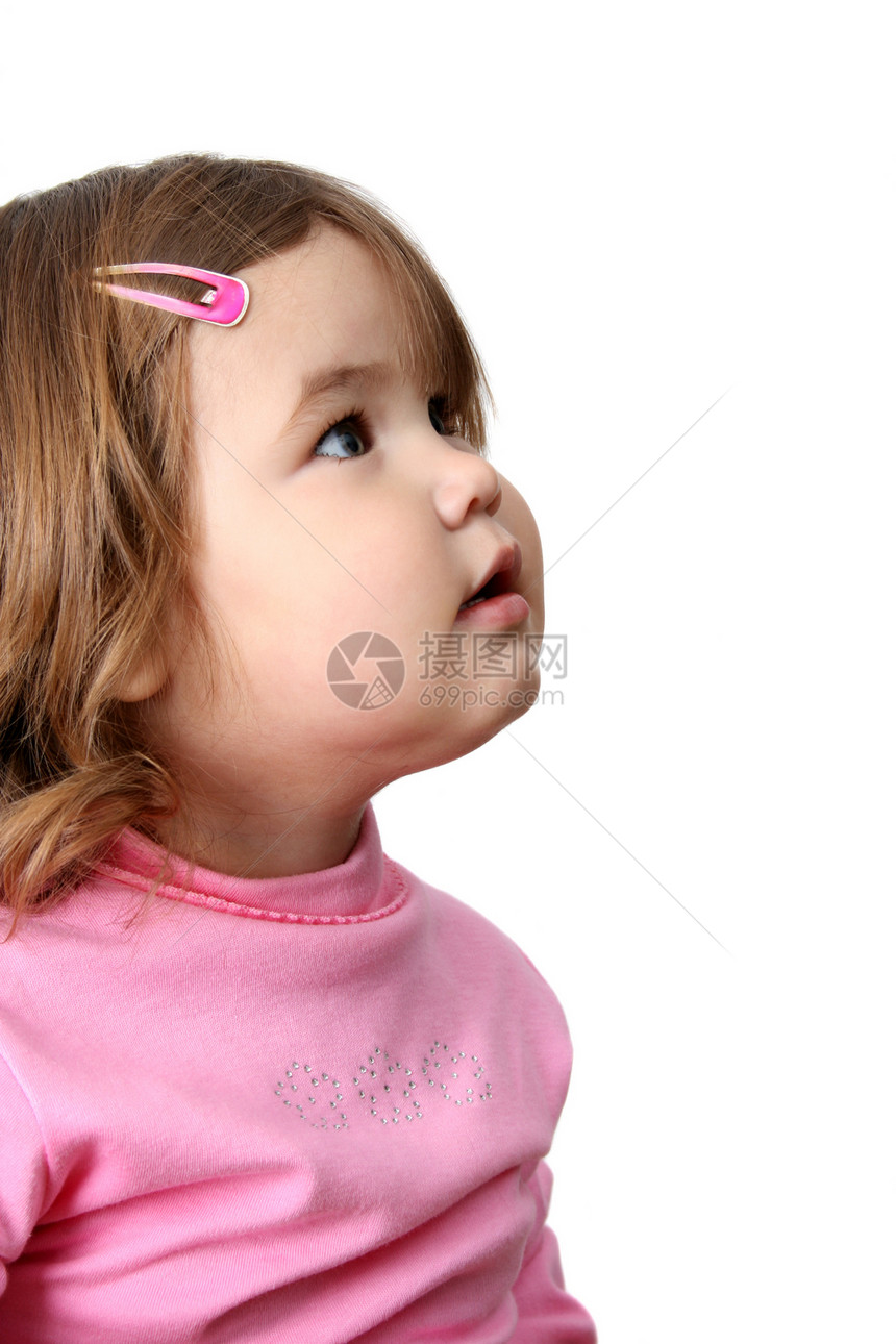 托德勒女孩女儿粉色脸颊童年婴儿衣服黑发图片