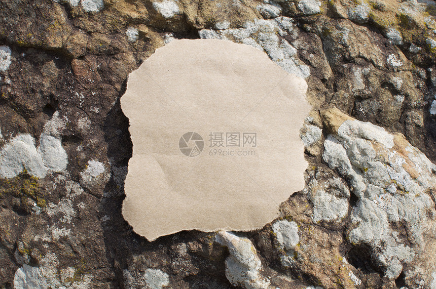 关于岩石背景的空白纸图片