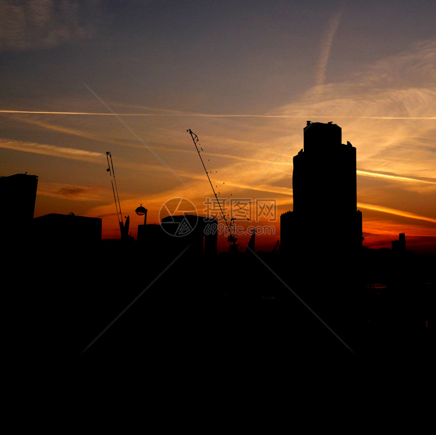 伦敦天线黑色城市多云构造景观建造地标坡度剪影建筑物图片