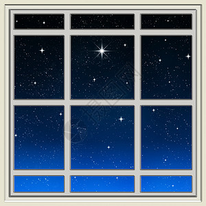 透过窗口的明亮星星墙纸火花场地星系星空天空插图背景图片