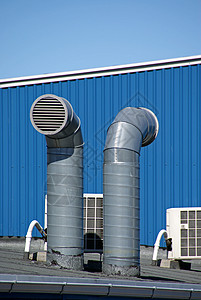 通风管道空气工程建筑建造力量建筑学管子技术金属背景图片