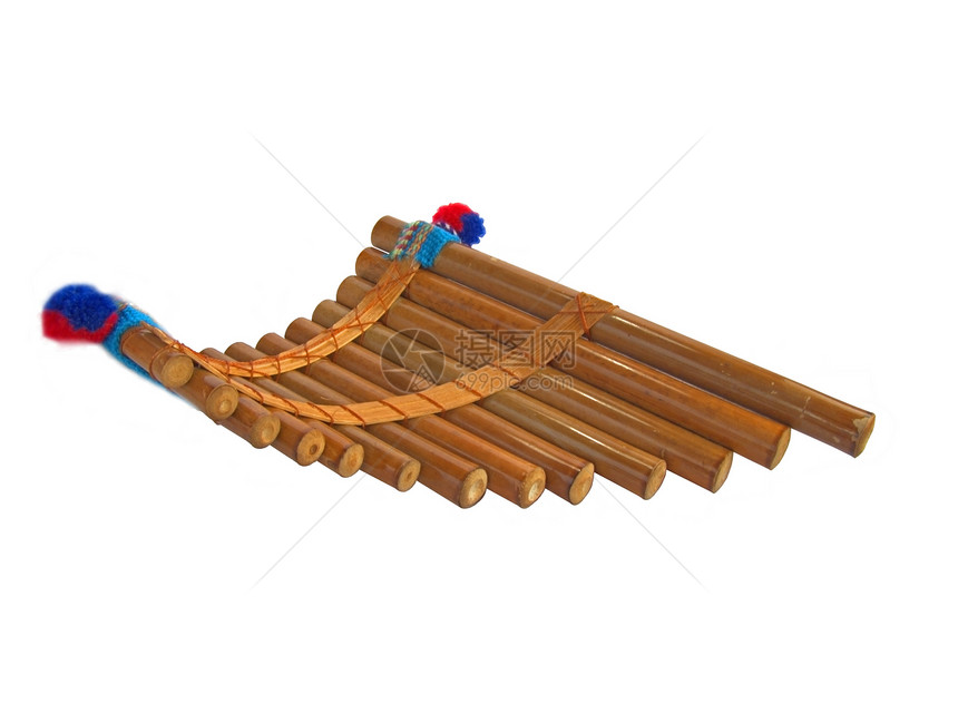 粉尘土著拉丁柳条竖琴乐器平底锅民间竹子管道木头图片