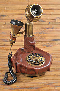 老式电话复古的旋转的高清图片