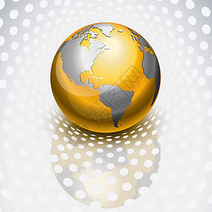 金金球互联网全世界网络技术行星旅行插图斑点商业国际背景图片