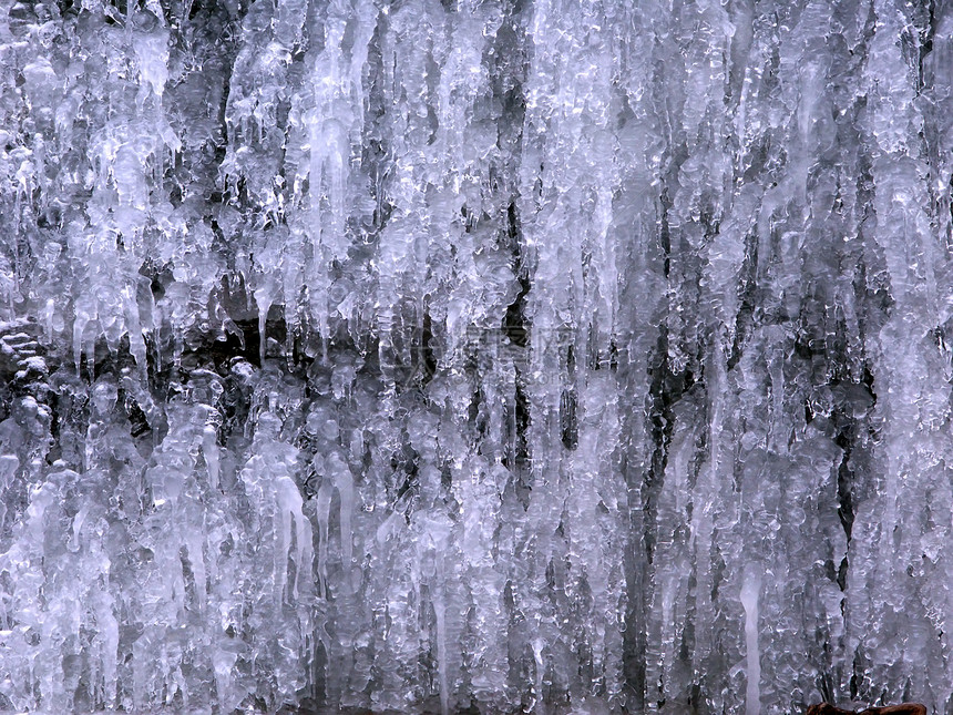 冰原背景寒意寒冷瀑布孵化蓝色公园冻结冷藏图片