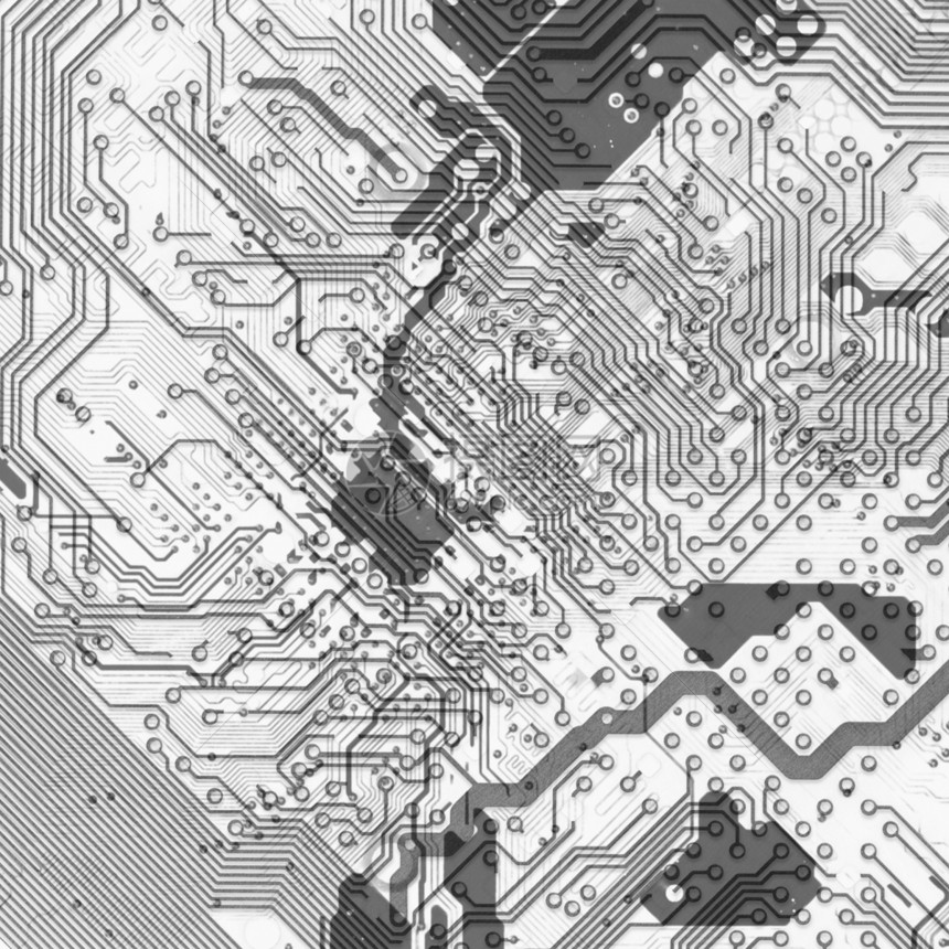 高科技风格的抽象电路板背景正方形绿色电路工程科学主板数据硬件小路芯片图片