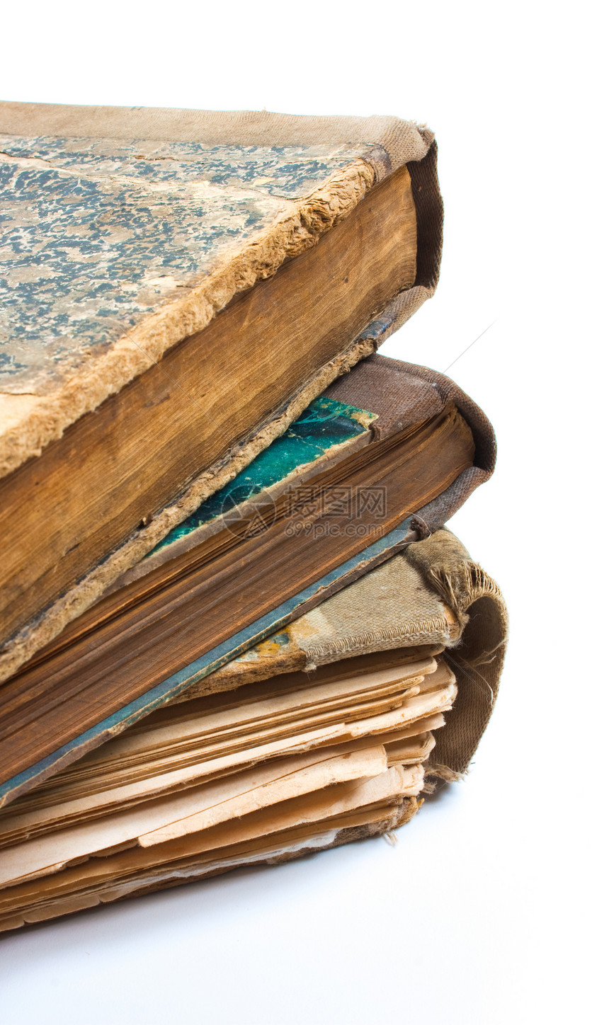 一本旧书 上面印着折叠的床单教育宏观白色古董知识图书馆学习图片