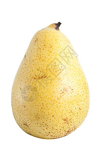 梨水果黄色食物生物白色背景图片