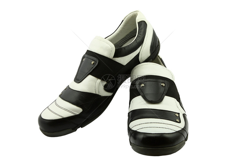 白色背景上的鞋子鞋带鞋类运动鞋跑步黑色男人衣服训练运动优雅图片