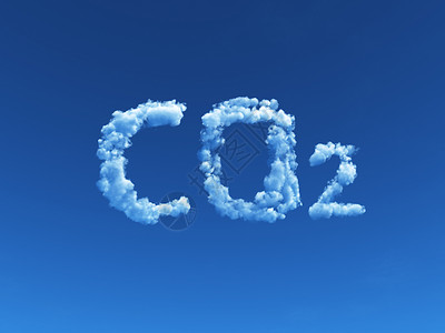 随性自在字体云性CO2天空气体插图化学空气温室全球背景