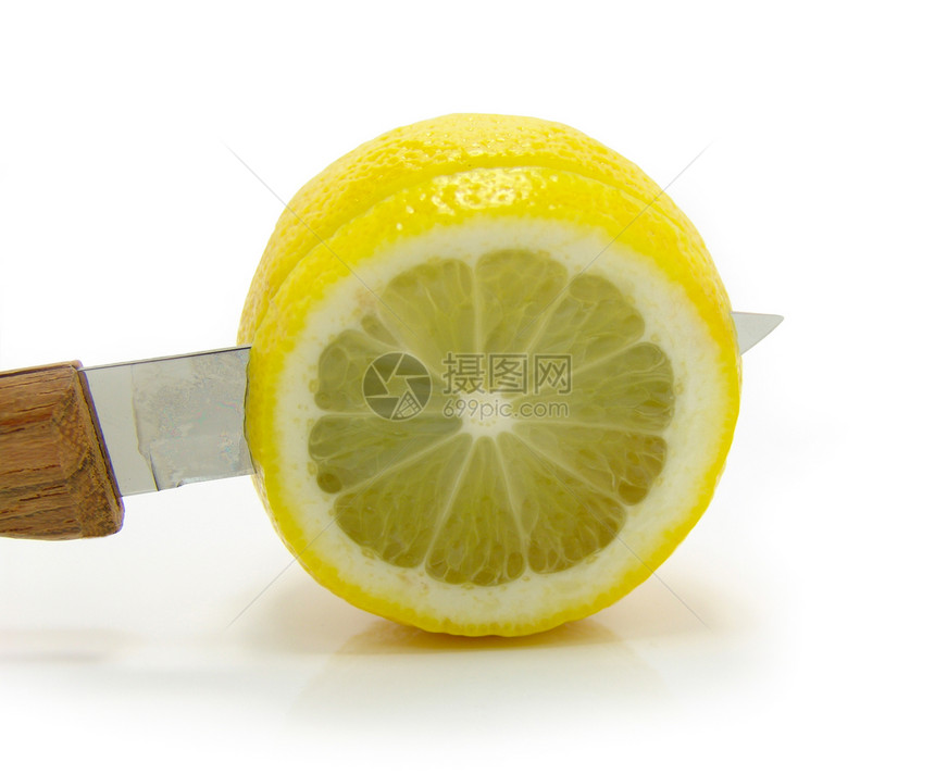 柠檬和刀图片