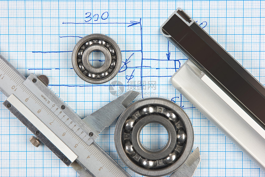 轴重和平方工程乐器枕头塞子正方形技术统治者卡尺轴承机械图片