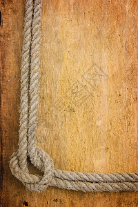由旧绳子制成的框架旅行蕾丝绳索木板招牌样本背景图片