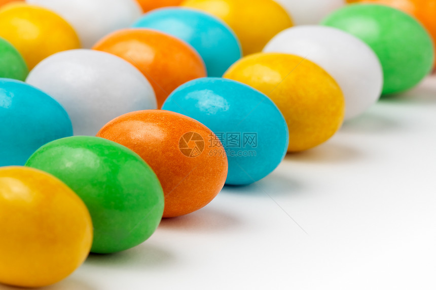 糖蛋橙子黄色青色巧克力营养食物季节性糖果季节白色图片