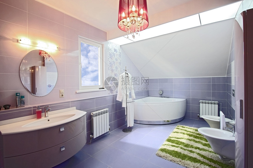 洗浴室灯光玻璃陈列柜窗户框架地面镜子洗手间洗涤坐浴图片