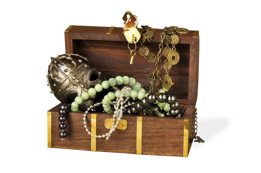 装饰性棺材珠子棕色仓库白色珠宝盒子钥匙图片