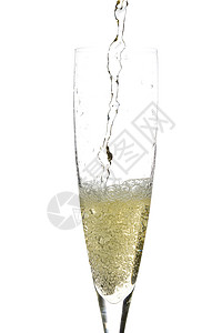 香槟玻璃庆祝会火花酒精生日长笛气泡庆典饮料奢华飞溅干杯背景图片