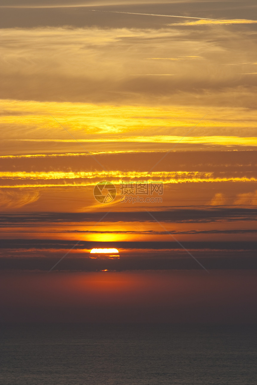 海景夏季海岸线天空支撑海岸风景日落太阳国家图片