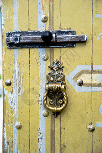 门门友入口房屋临界点英语木头黄色脚步房子住宅高清图片