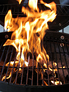 BBQ 格里尔煤球余烬火焰煤炭炙烤背景图片