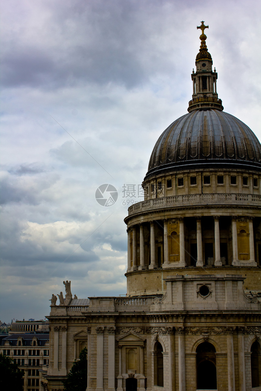 伦敦圣保罗大教堂圆顶宗教大教堂建筑学建筑建筑师教会图片