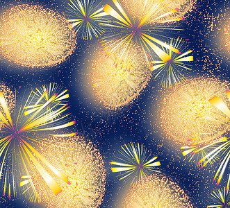 烟花星星展示天空火花圆形派对插图条纹纪念日爆炸性背景图片