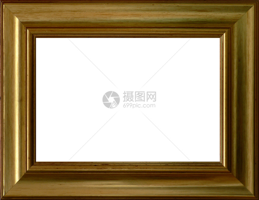 图片的图像框架木头金子塑料装饰品矩形绘画白色图片