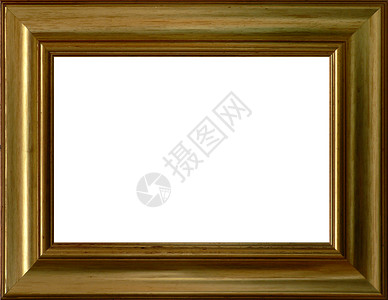 图片的图像框架木头金子塑料装饰品矩形绘画白色背景图片