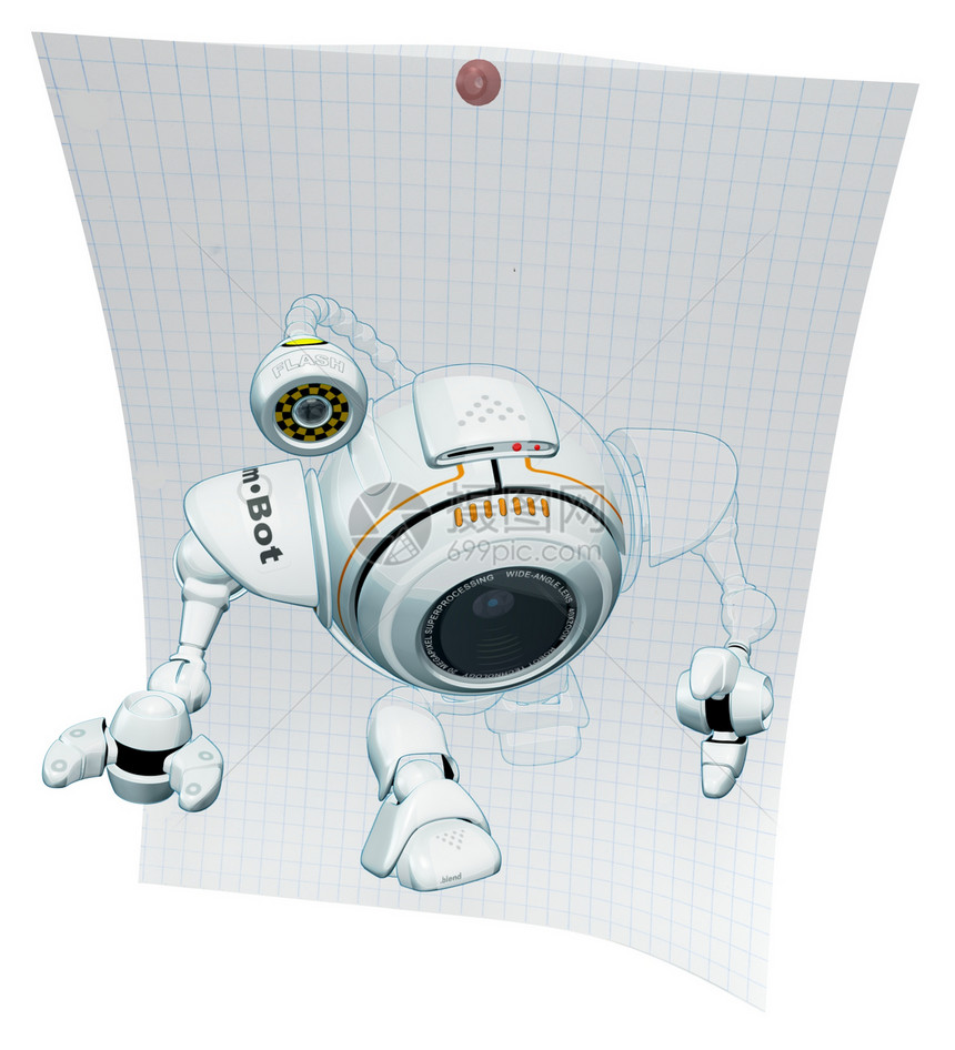 从图纸中出现的机器人网络卡标签圆形工具镜头玩具灰色自动化电脑方格发明图片