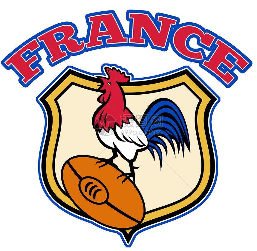 法国橄榄球和盾牌(法国)图片